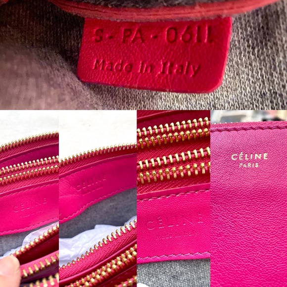 ❌SOLD❌ CÉLINE Trio Small Fuchsia Smooth Calfskin - Picture 3 of 9